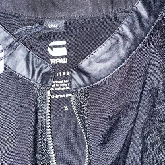 New! G-Star Raw $130 Womens Boyfriend Zip Black Tank Small NWT - Picture 5 of 14